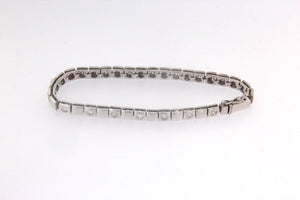 Bracciale oro bianco 18 kt con brillanti usato