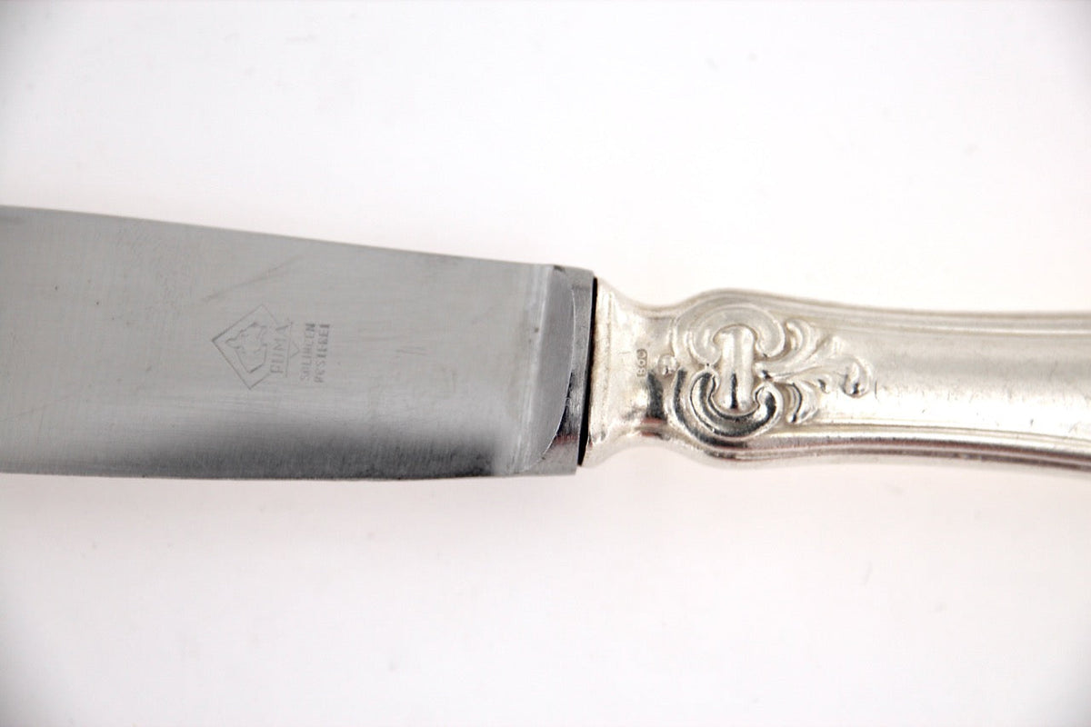 Servizio posate da tavola in argento 800 d’epoca modello Versailles