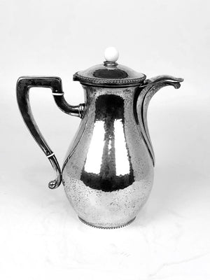 N. 4 pezzi caffè + vassoio argento '800 usato