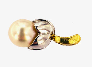 Ciondolo ASAYO con perla e brillanti in oro 18 kt