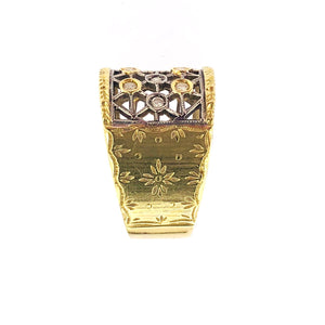 Anello in oro 18 kt lavorazione Buccellati usato