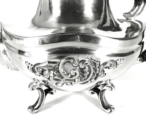 Servizio 4 pezzi da The Caffè Lattiera e Zuccheriera D'epoca in argento 800