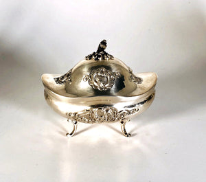 Servizio 4 pezzi da The Caffè Lattiera e Zuccheriera D'epoca in argento 800