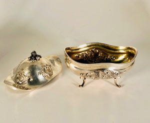 Servizio 4 pezzi da The Caffè Lattiera e Zuccheriera D'epoca in argento 800