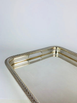 Vassoio usato stile impero argento 800 (