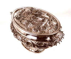 Zuppiera con piatto in argento 800 Bollo 628FI disegno di Gerardo Sacco Pezzo unico