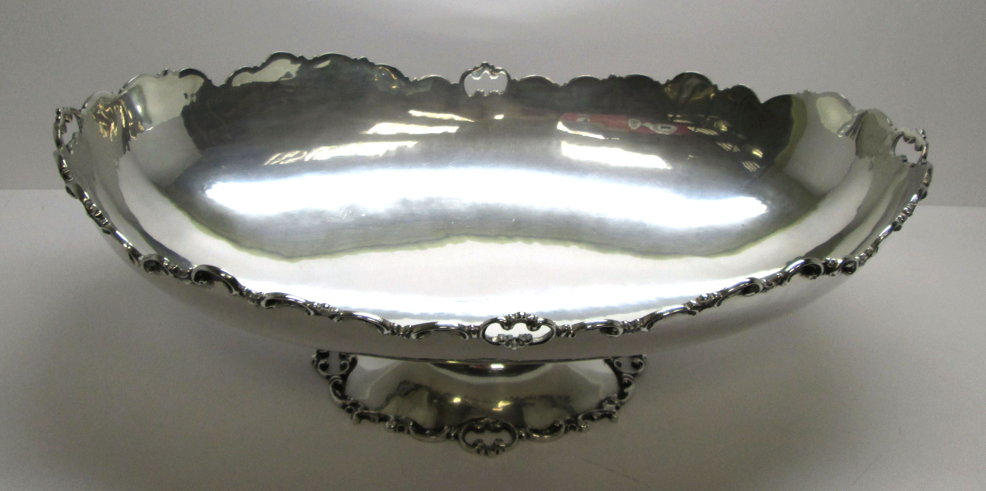 Jatte in argento 800 anni 30 lavorazione traforata