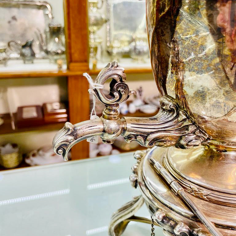 Samovar vintage argento 800 lavorazione artigianale