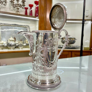 Teiera caraffa d'epoca tè e caffè argento 800