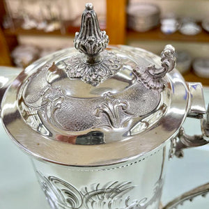 Teiera caraffa d'epoca tè e caffè argento 800