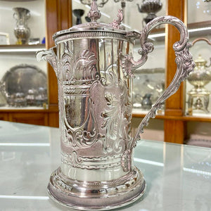 Teiera caraffa d'epoca tè e caffè argento 800