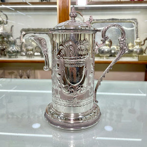 Teiera caraffa d'epoca tè e caffè argento 800