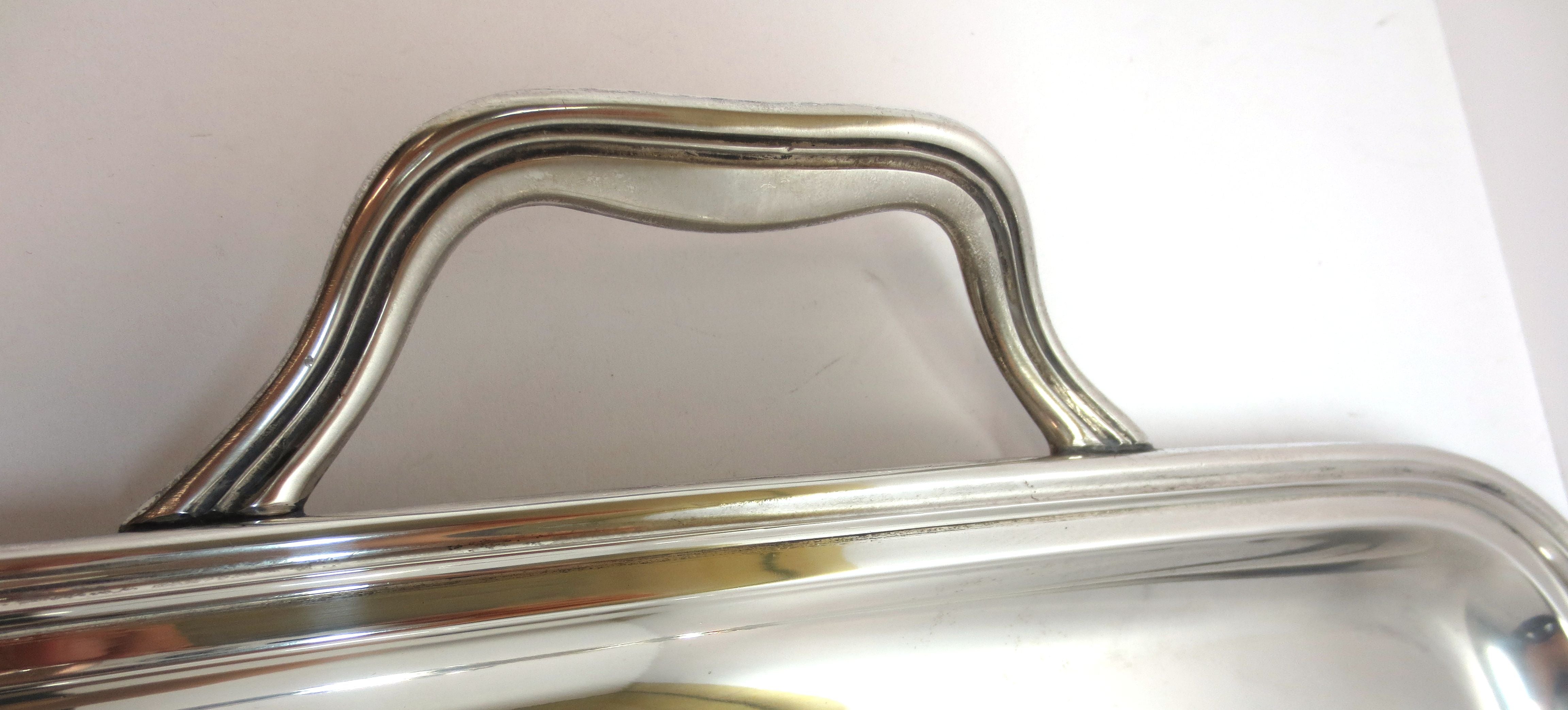 Vassoio in argento 800 d'epoca anni 60