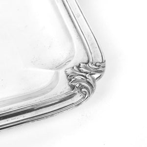 Servizio 5 pezzi vassoio theiera caffettiera lattiera zuccheriera in argento 800 D'epoca