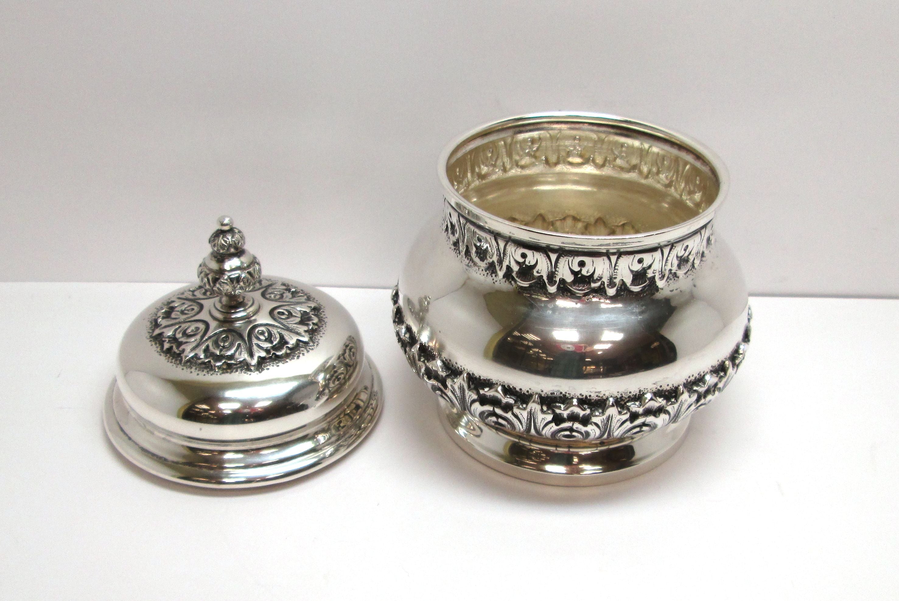 Zuccheriera in argento usata