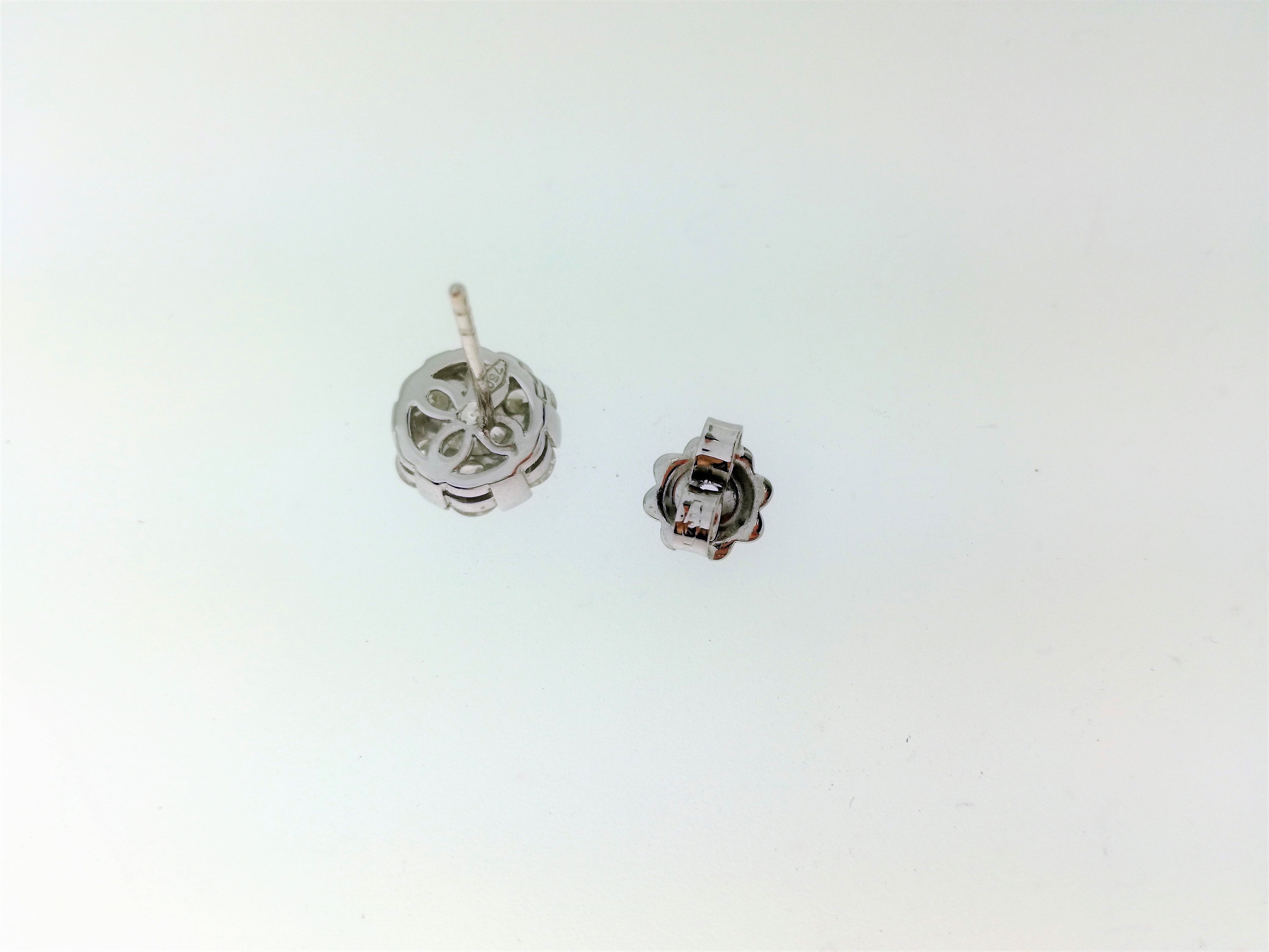 Orecchini in oro bianco 18 KT e diamanti 1,99 ct 