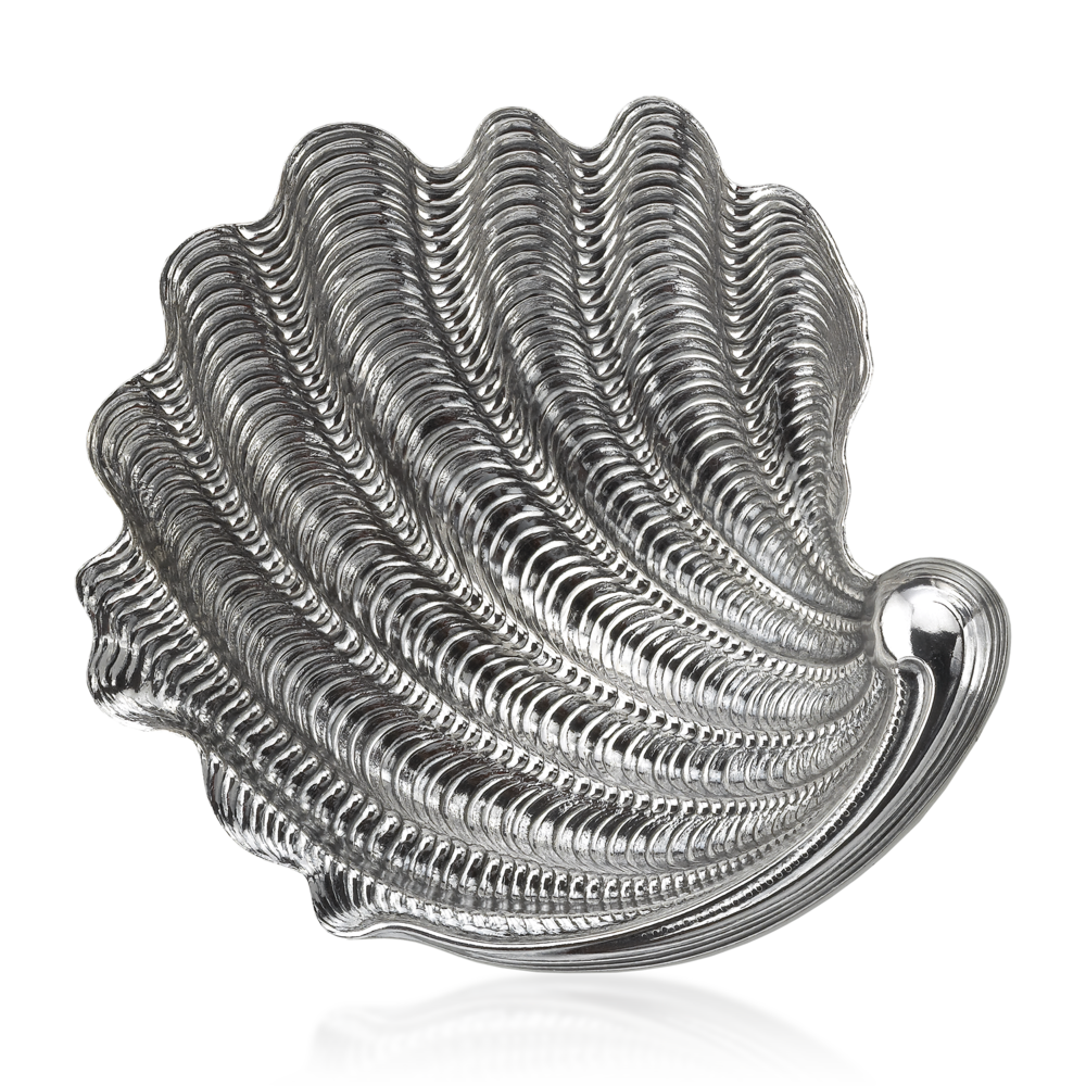Gianmaria Buccellati, collezione Conchigliargento, conchiglia “Tridacna”, cm 16 argento 925