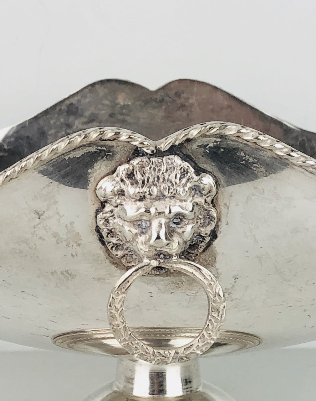 Jatte argento 800 forma rettangolare stile antico