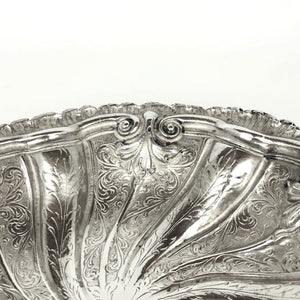 Piatto centrotavola in argento d'epoca primi del '900