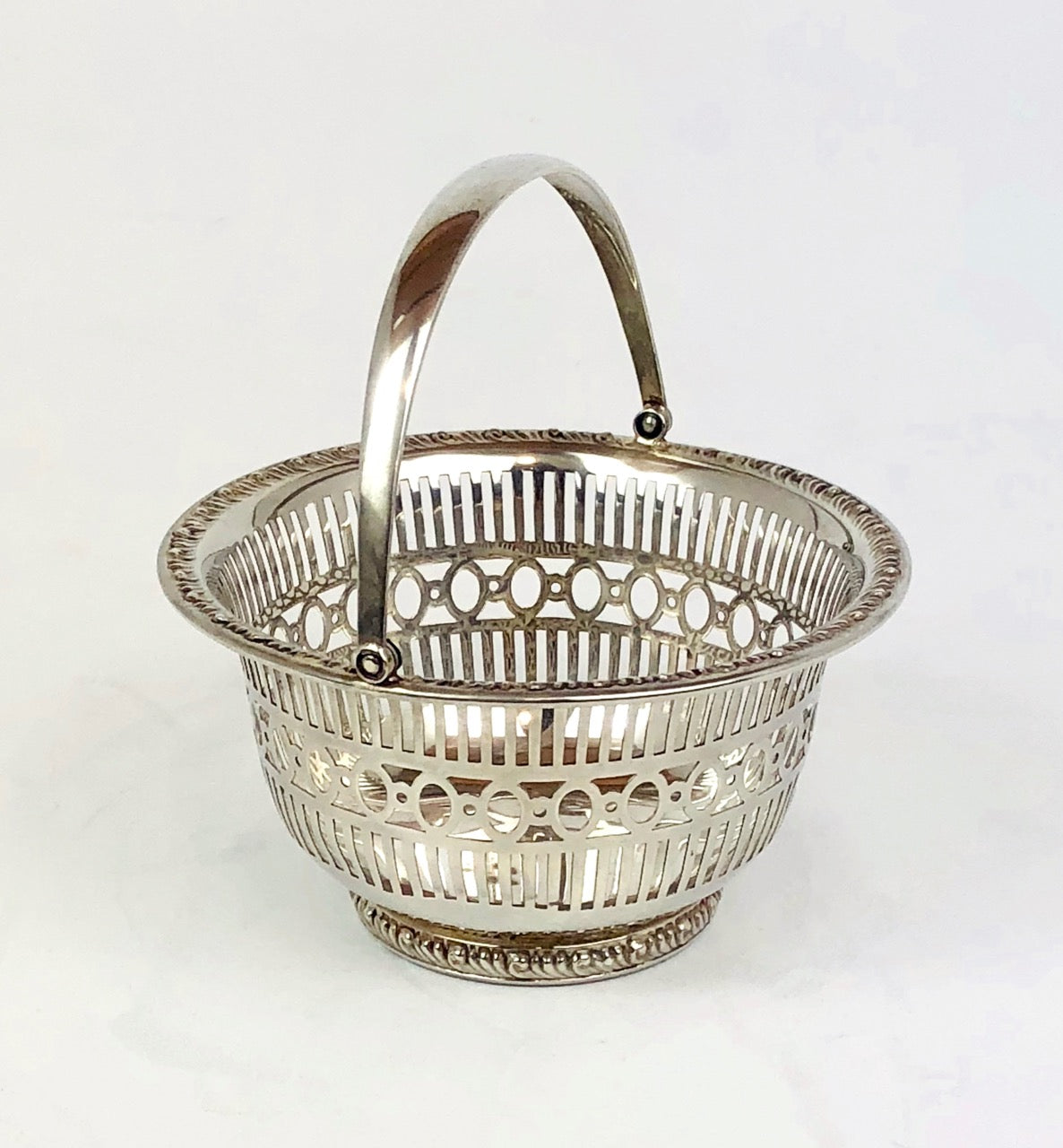 Piccolo cestino argento '925 Sterling numeri seriali Usato