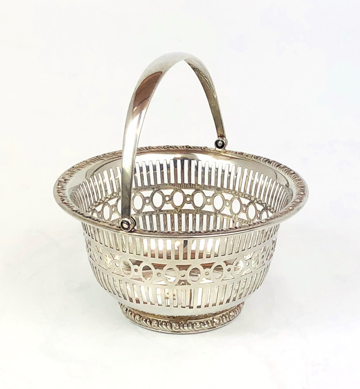 Piccolo cestino argento '925 Sterling numeri seriali Usato