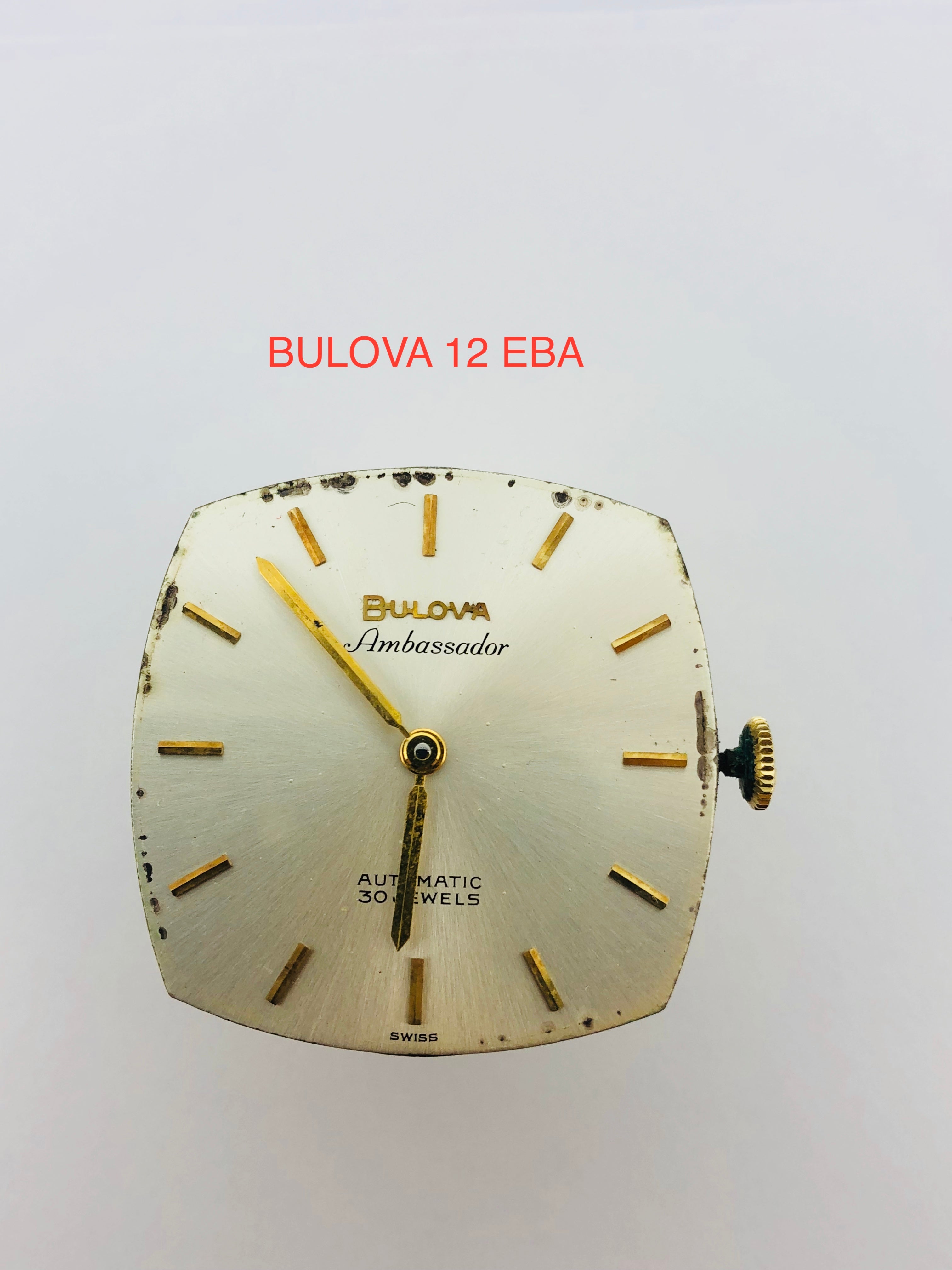 MECCANISMO USATO BULOVA 12 EBA