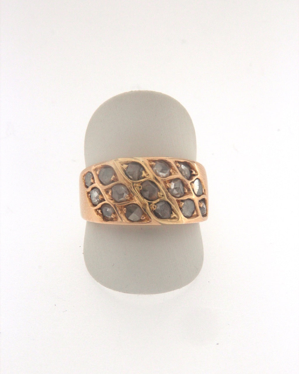 Anello oro giallo 18 kt con rosette