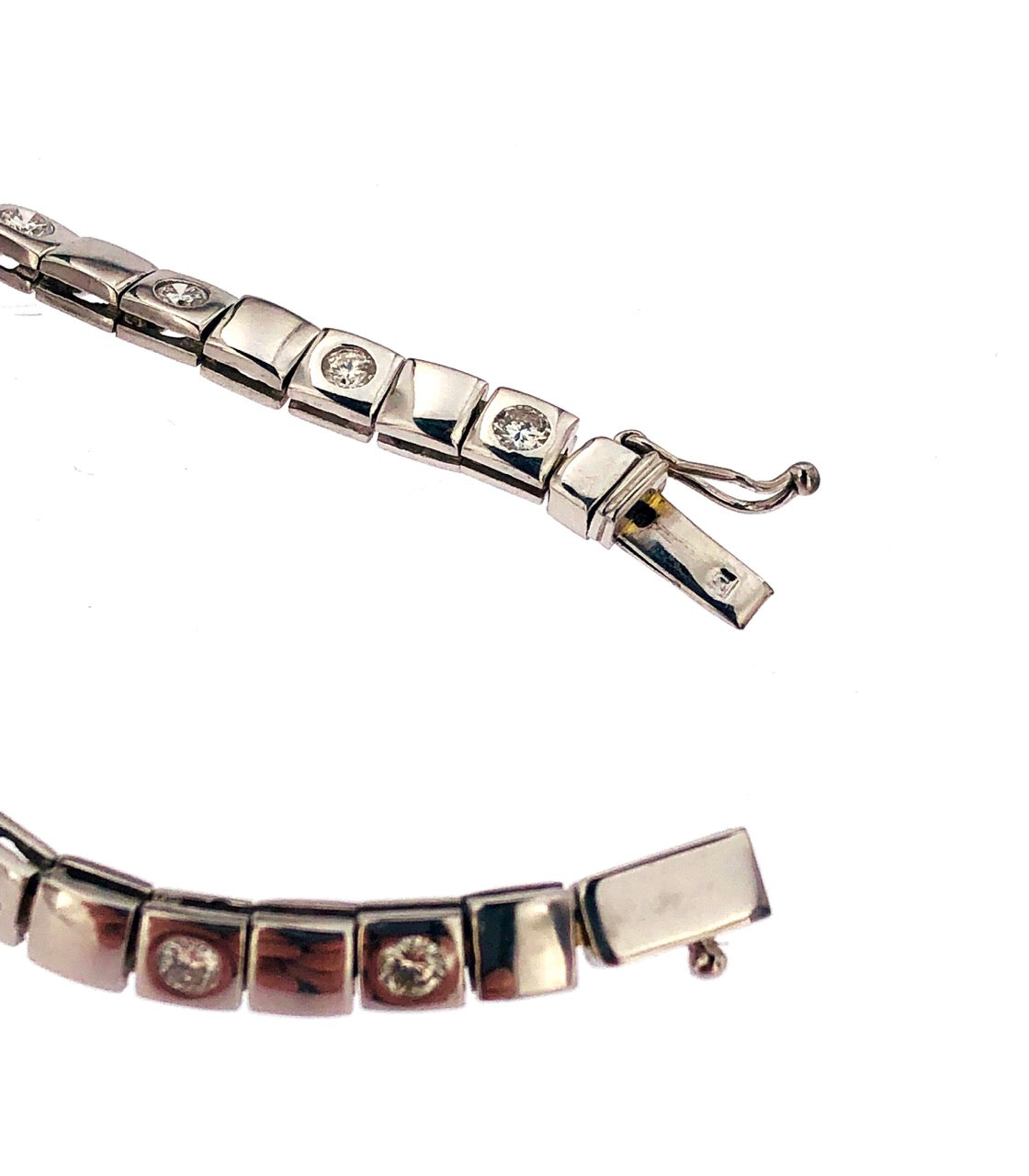 Bracciale oro bianco 18 kt con brillanti  usato