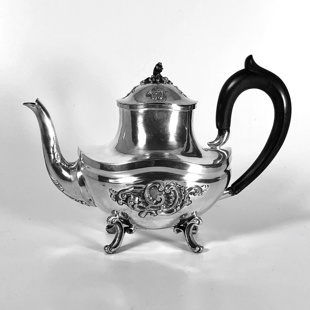 Servizio 4 pezzi da The Caffè Lattiera e Zuccheriera D'epoca in argento 800