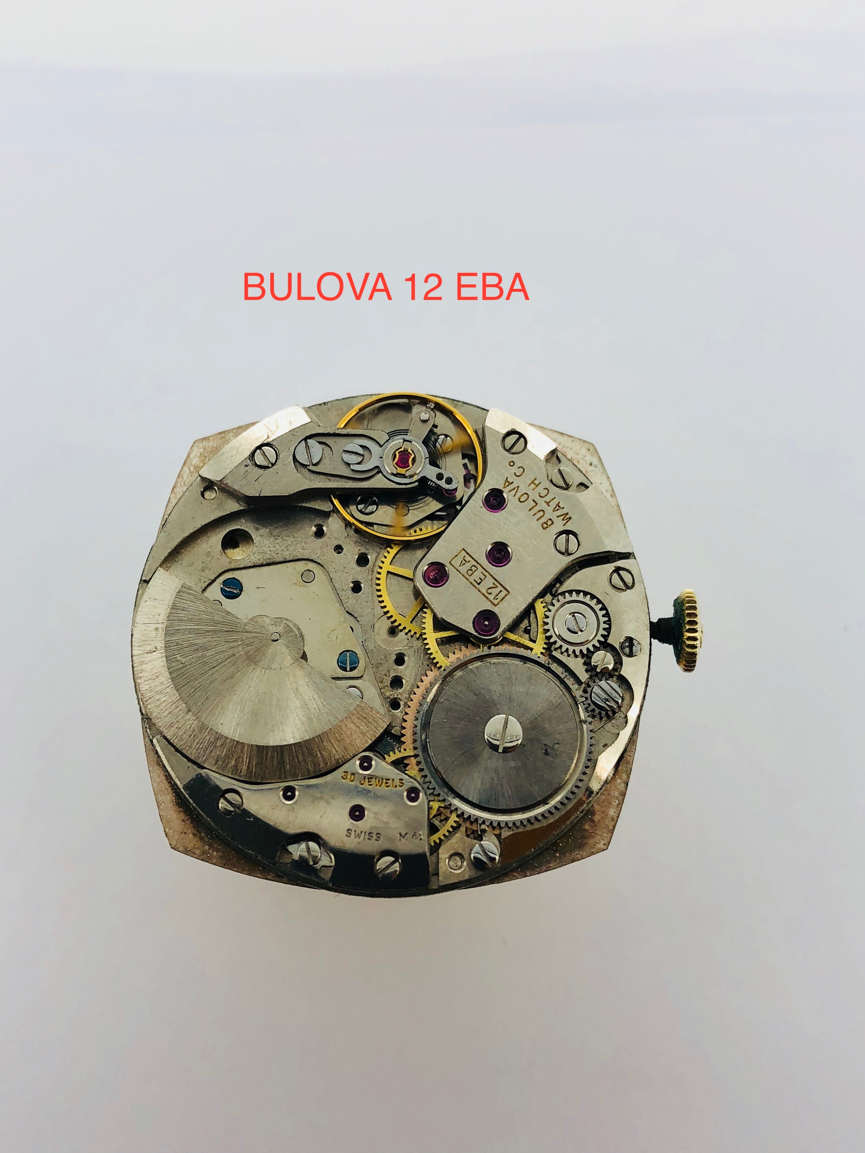 MECCANISMO USATO BULOVA 12 EBA