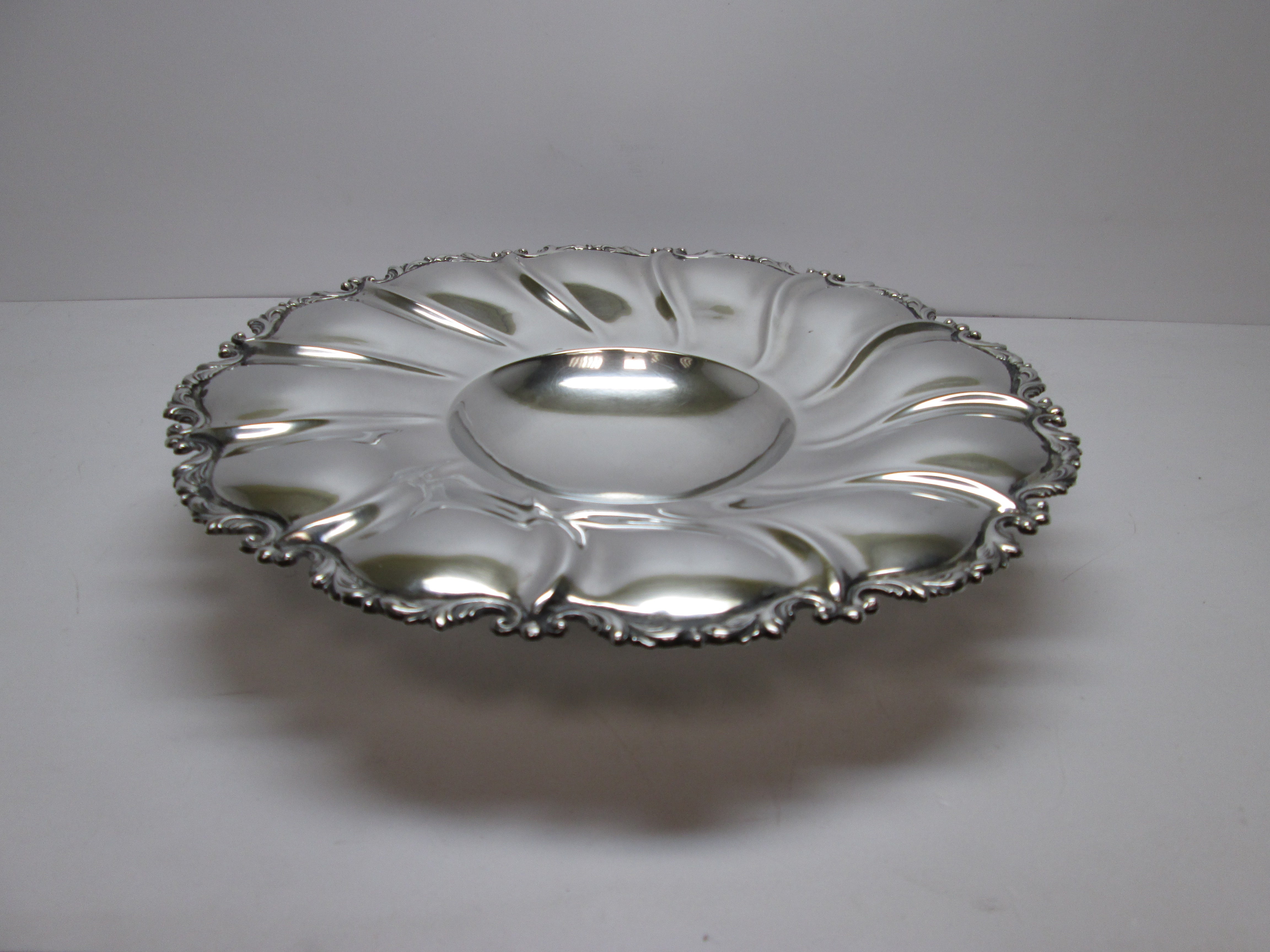 Piatto/centrotavola usato in argento 800, d'epoca, anni 50 60 usato 