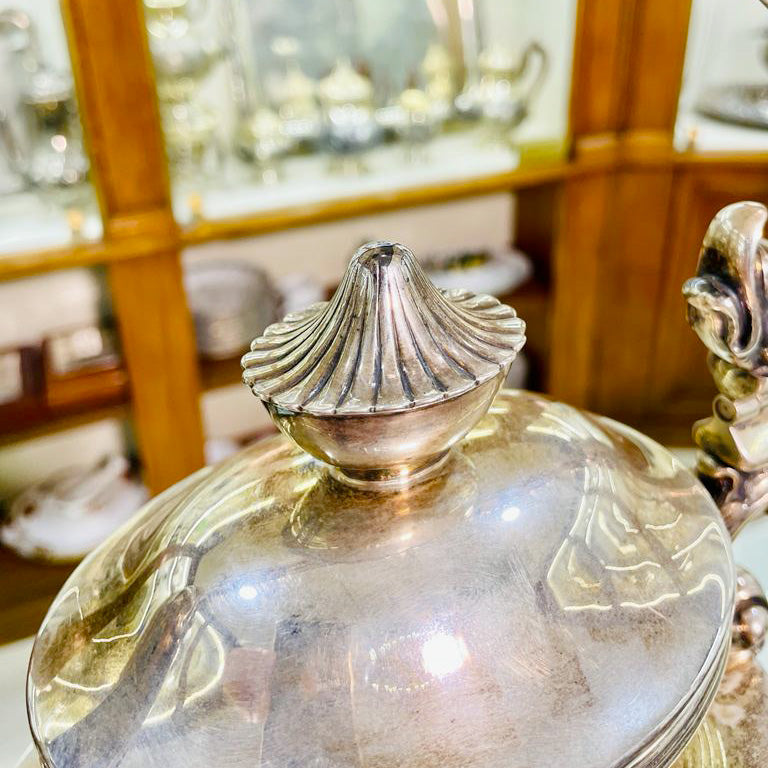 Samovar vintage argento 800 lavorazione artigianale