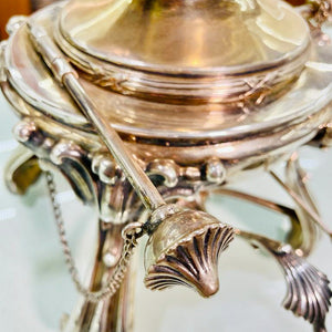 Samovar vintage argento 800 lavorazione artigianale