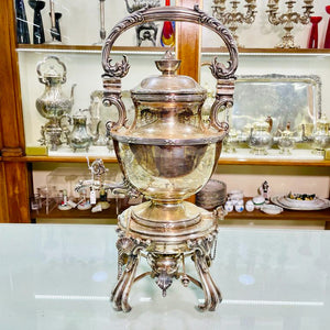 Samovar vintage argento 800 lavorazione artigianale