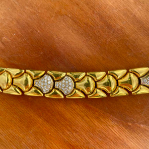 Bracciale Chimento oro e diamanti lavorazione artigianale originale