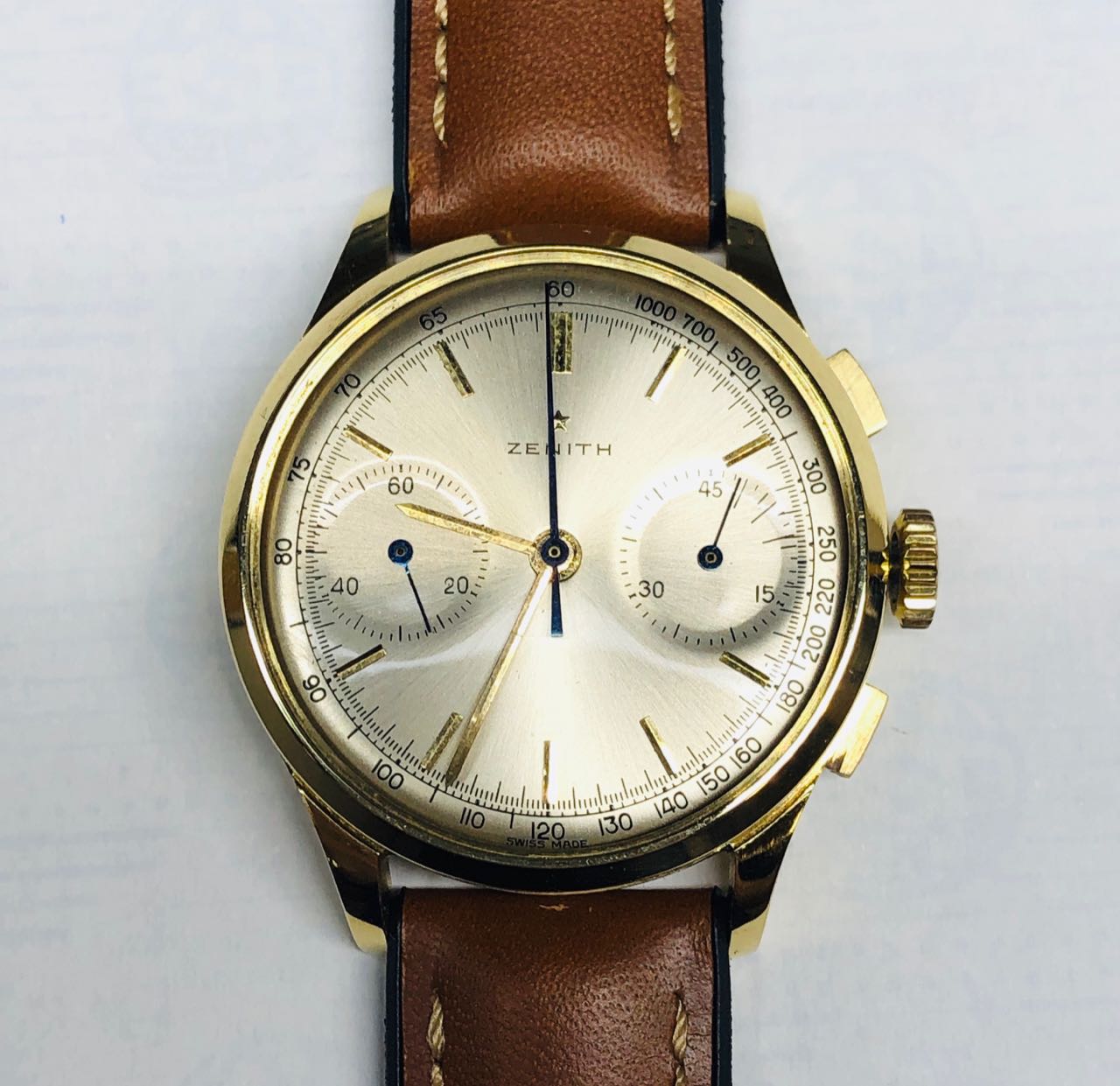 Orologio  usato Zenit Cronografo in  oro