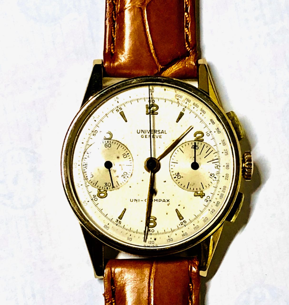 Orologio Genève D'epoca Universal Cronografo Uni-Compax